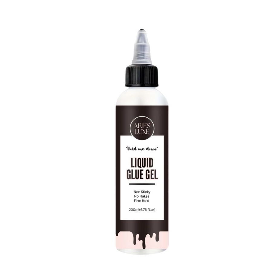 ARIES LUXE Liquid Glue Gel – Firm Hold, Non-Sticky Finish (200ml)